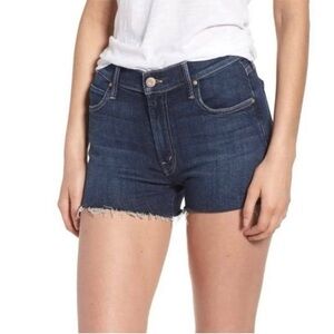 MOTHER Denim The Charmer Fray Girl Crush Shorts